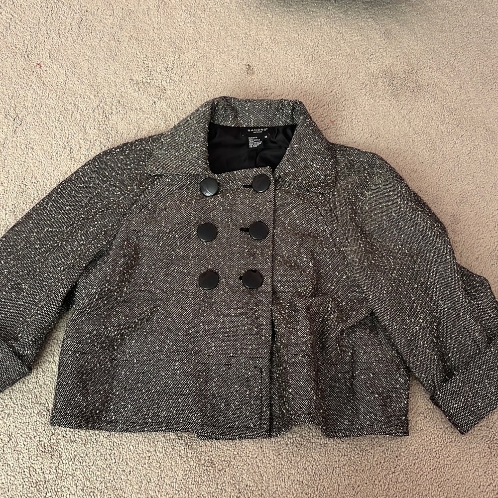 sandro sportswear pea coat jacket